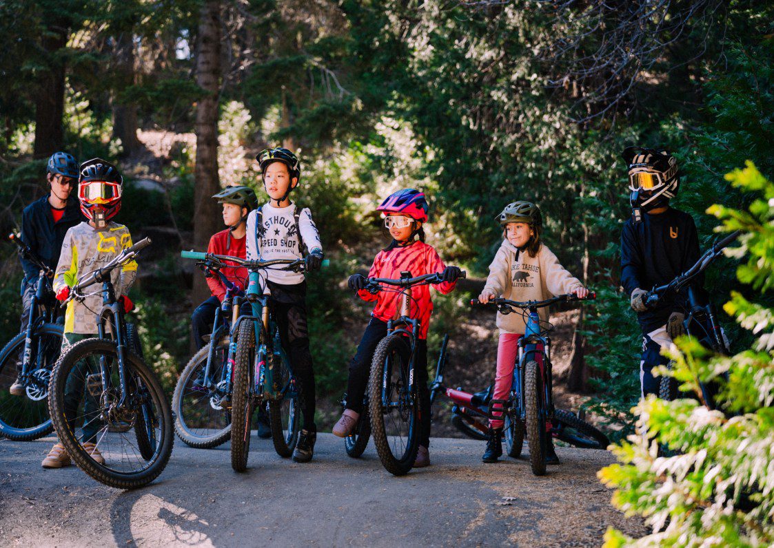 A group of young riders